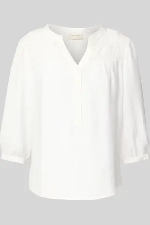 Freequent Regular Fit Bluse mit 3/4-Arm Modell 