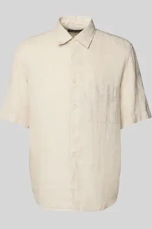 Marc O’ Polo Regular Fit Leinenhemd mit kurzem Arm in , Größe L