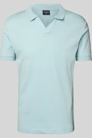 Strellson Poloshirt mit gerippten Abschlüssen Modell 