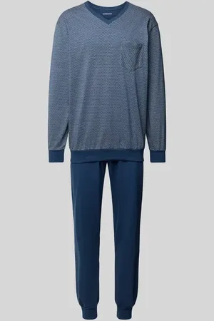 Schiesser Pyjama mit V-Ausschnitt in , Größe 50