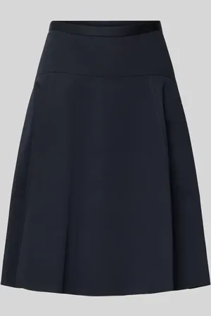 HUGO BOSS Knielanger Rock mit Teilungsnähten Modell 