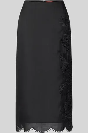 Max Mara Midirock mit Spitzenbesatz Modell 
