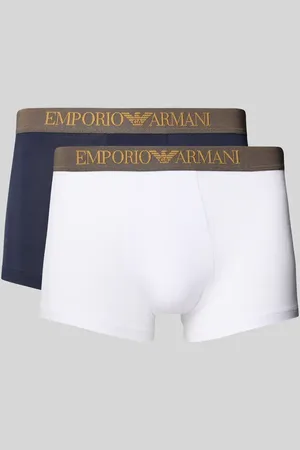 Emporio Armani Boxershorts mit elastischem Logo-Bund im 2er-Pack in , Größe L