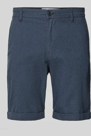 SELECTED Slim Fit Shorts mit Strukturmuster Modell 
