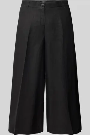 Brax Wide Leg Leinenhose mit verkürztem Schnitt Modell 