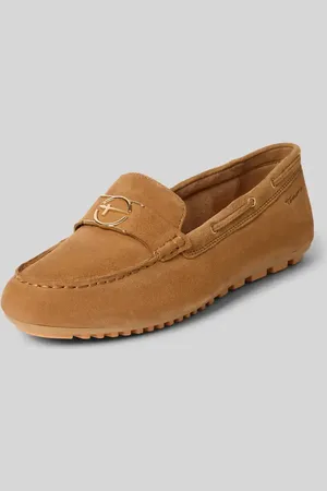 Tamaris Loafers aus Leder mit Label-Details in , Größe 37