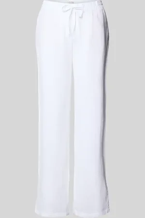 Christian Berg Straight Leg Leinenhose mit Tunnelzug in , Größe 34