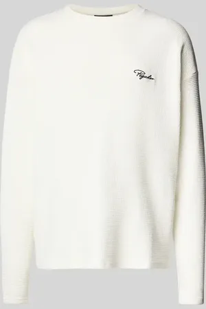Pegador Oversized Longsleeve mit Label-Stitching in , Größe L