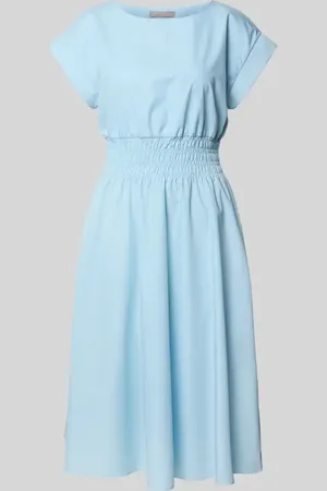 Christian Berg Knielanges Kleid mit Smok-Details in , Größe 34