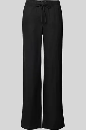 Christian Berg Straight Leg Leinenhose mit Tunnelzug in , Größe 34