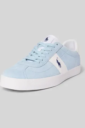 Ralph Lauren Ledersneaker mit Logo-Stitching Modell 