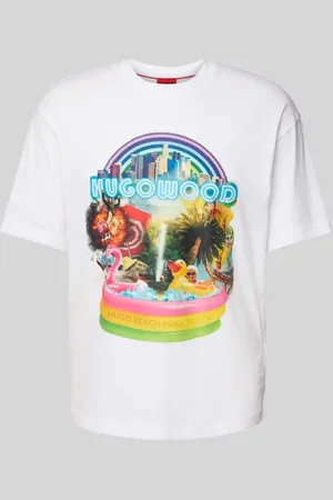 HUGO BOSS T-Shirt mit Label-Print Modell 