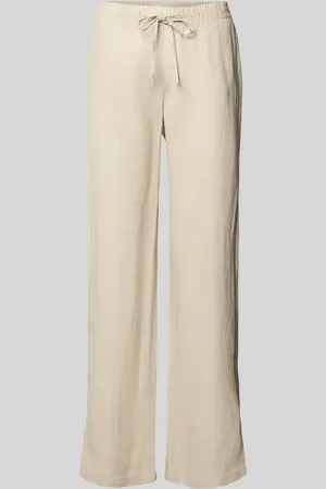 Christian Berg Straight Leg Leinenhose mit Tunnelzug in , Größe 34
