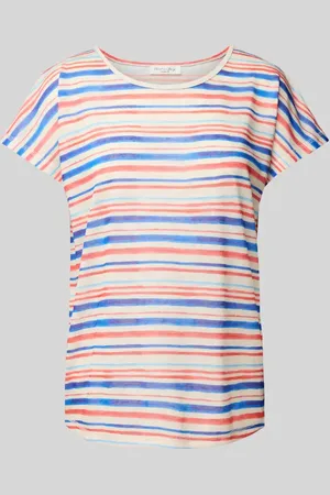 Christian Berg T-Shirt mit geripptem Rundhalsausschnitt in , Größe 34