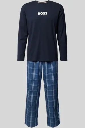 HUGO BOSS Pyjama mit Label-Print Modell 