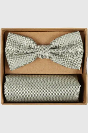 Prince BOWTIE Fliege und Einstecktuch im Set mit Webmuster in , Größe 1