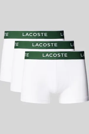 Lacoste Trunks mit elastischem Label-Bund im 3er-Pack in , Größe L