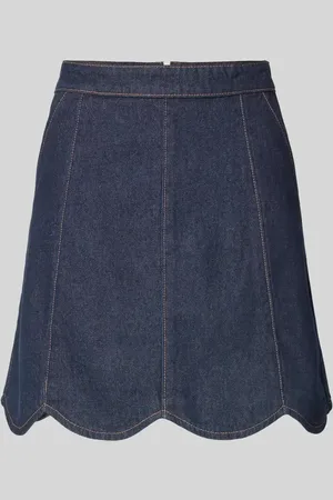 Y.A.S Jeansrock mit Eingrifftaschen Modell 