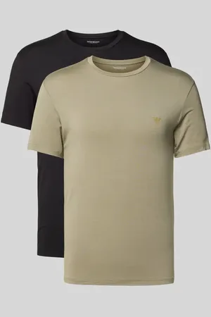 Emporio Armani T-Shirt mit Label-Print im 2er-Pack in , Größe L