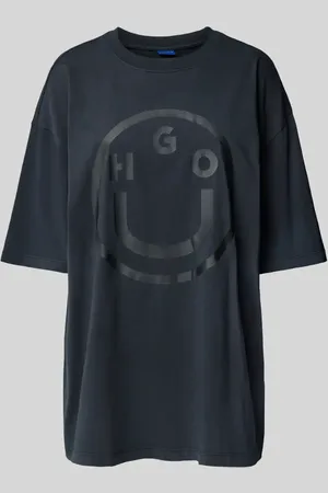 Hugo Blue Oversized T-Shirt aus reiner Baumwolle in , Größe M