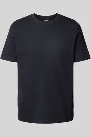 Strellson T-Shirt mit geripptem Rundhalsausschnitt Modell 