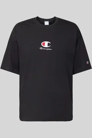 Champion T-Shirt mit Label-Stitching in , Größe L