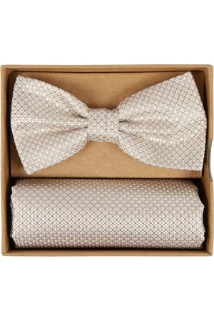 Prince BOWTIE Fliege und Einstecktuch im Set mit Webmuster in , Größe 1