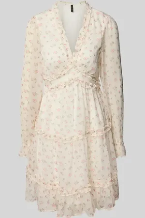 VERO MODA Tailliertes Minikleid mit Volants Modell 
