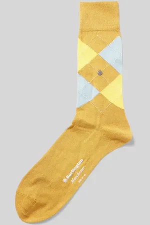 Burlington Socken mit Label-Applikation Modell 