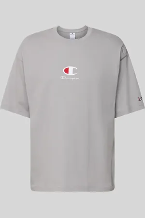 Champion T-Shirt mit Label-Stitching in , Größe L