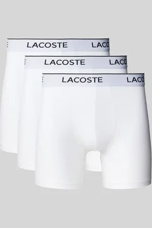 Lacoste Boxershorts mit elastischem Label-Bund im 3er-Pack in , Größe L