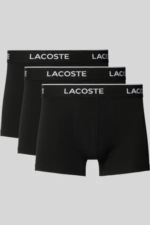 Lacoste Trunks mit elastischem Label-Bund im 3er-Pack in , Größe L