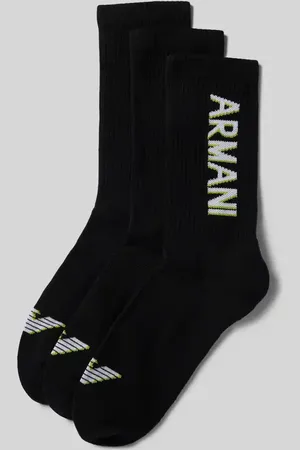 Emporio Armani Socken mit Label-Stitching im 3er-Pack in , Größe 40-46