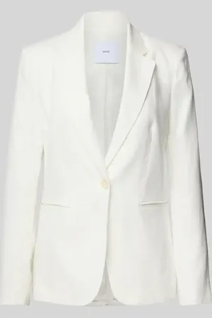 MANGO Leinenblazer mit Paspeltaschen Modell 