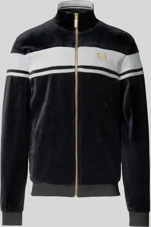 Sergio Tacchini Sweatjacke mit Stehkragen und Label-Stitching Modell 