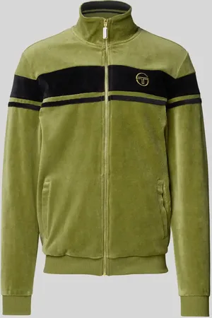 Sergio Tacchini Sweatjacke mit Stehkragen und Label-Stitching Modell 