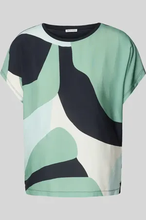 TOM TAILOR Regular Fit T-Shirt aus Material-Mix mit Viskose in , Größe L