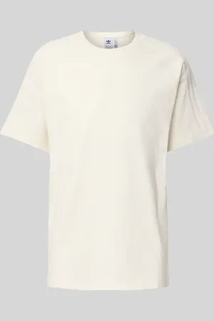 adidas T-Shirt mit geripptem Rundhalsausschnitt in , Größe L