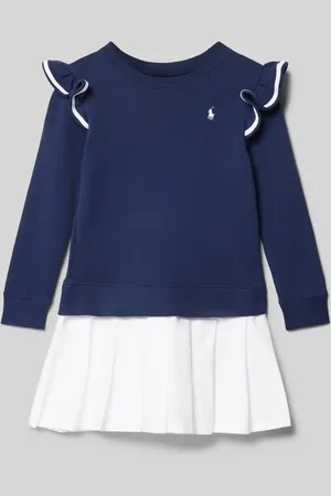 Ralph Lauren Kleid aus reiner Baumwolle mit Rüschenbesatz in , Größe L