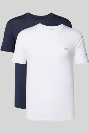 Emporio Armani T-Shirt mit Label-Print im 2er-Pack in , Größe L