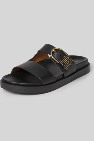 Tommy Hilfiger Ledersandale mit rutschhemmender Sohle in , Größe 36