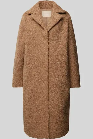 soyaconcept Regular Fit Mantel aus Teddyfell Modell 