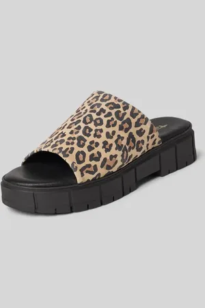 Tamaris Slides aus Leder mit Plateausohle in , Größe 37