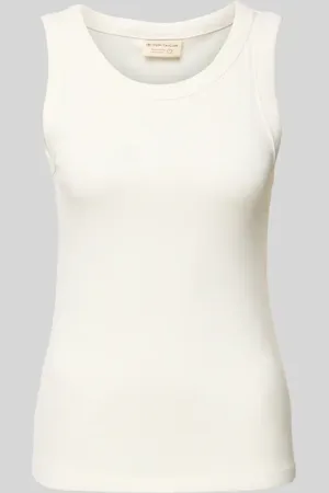 TOM TAILOR Regular Fit Tank Top aus Baumwoll-Elasthan-Mix in , Größe L
