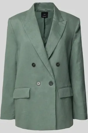MANGO Leinenblazer mit Reverskragen Modell 