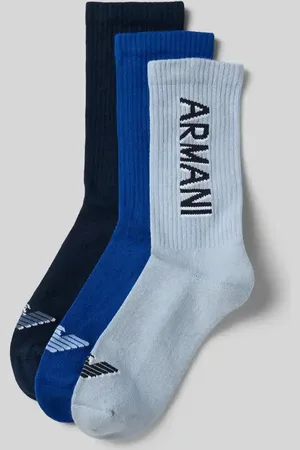 Emporio Armani Socken mit Label-Stitching im 3er-Pack in , Größe 40-46
