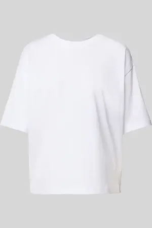 Jake*s Oversized T-Shirt mit geripptem Rundhalsausschnitt in , Größe L