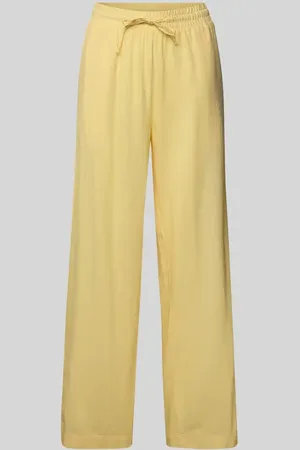 Freequent Straight Leg Leinenhose mit Eingrifftaschen Modell 