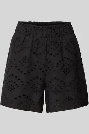 Pieces® Regular Fit Shorts aus reiner Baumwolle Modell 
