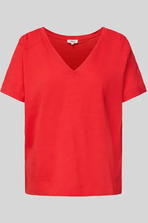 QS by s.Oliver Regular Fit T-Shirt aus reiner Baumwolle in , Größe 34